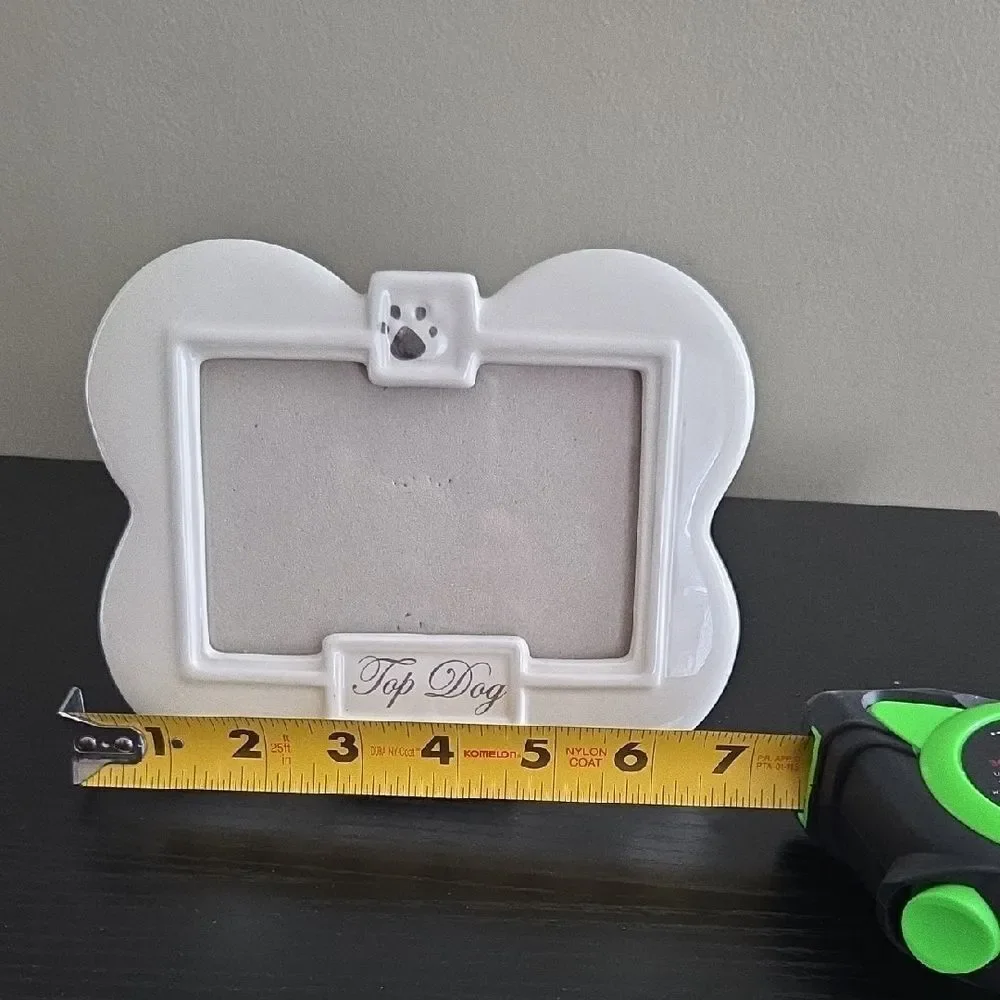 White Dog Bone Picture Frame